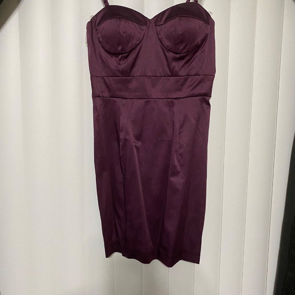 21 purple bustier dress